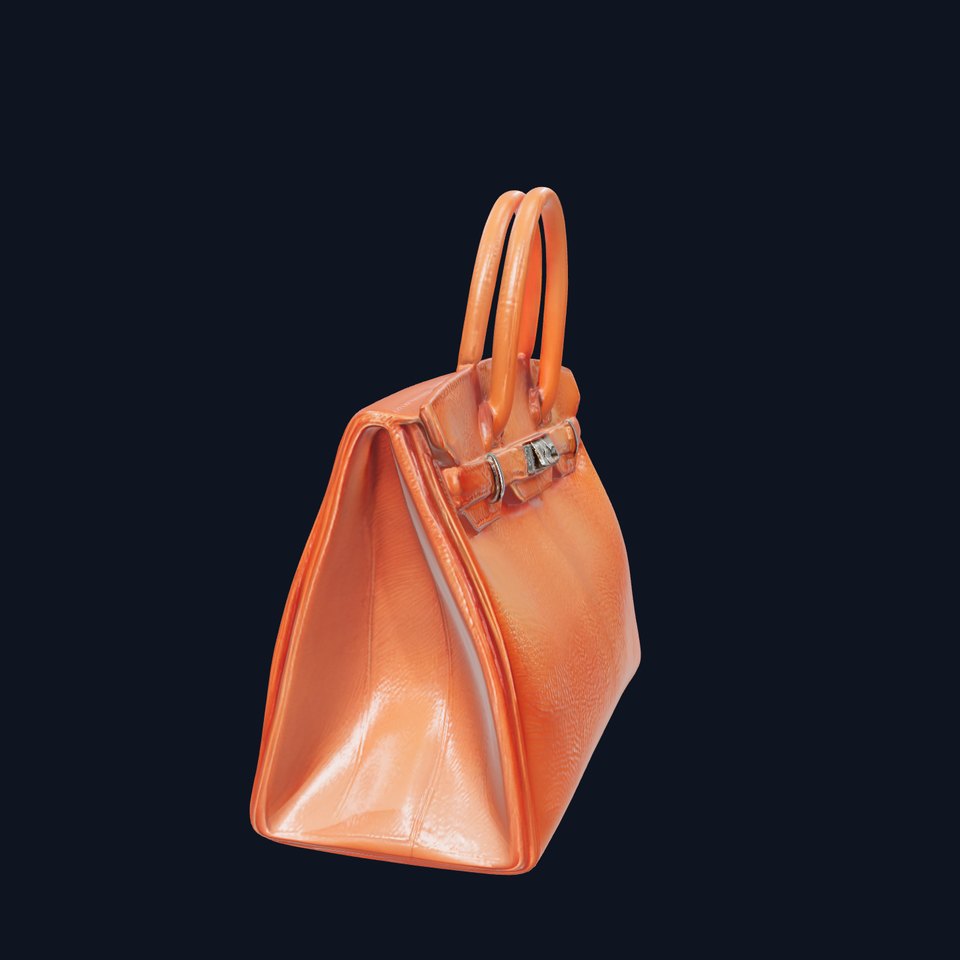 Elegant Leather Handbag D Model Pack